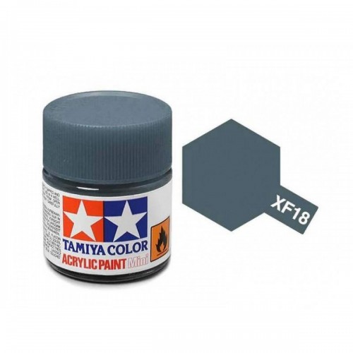TAMIYA XF-18 MEDIUM BLUE - ACRYLIC PAINT MINI (FLAT) 10ML